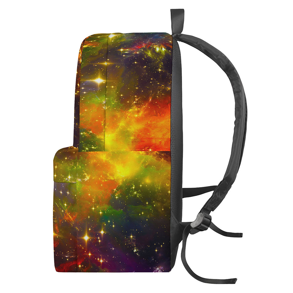 Colorful Universe Galaxy Space Print Backpack
