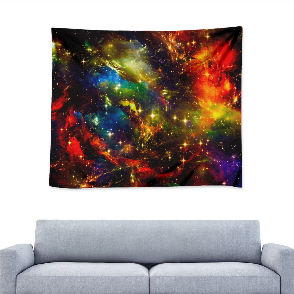 Colorful Universe Galaxy Space Print Tapestry