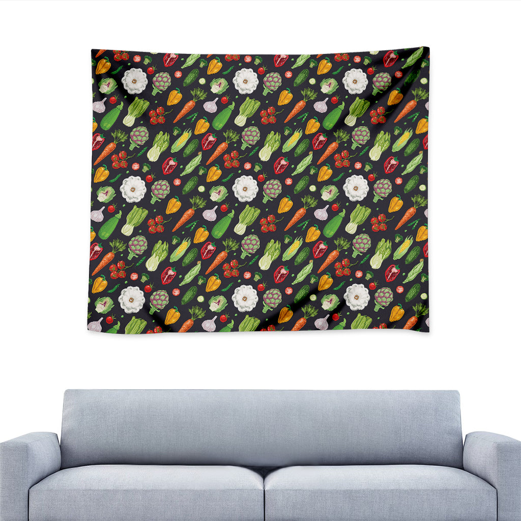 Colorful Vegetable Pattern Print Tapestry