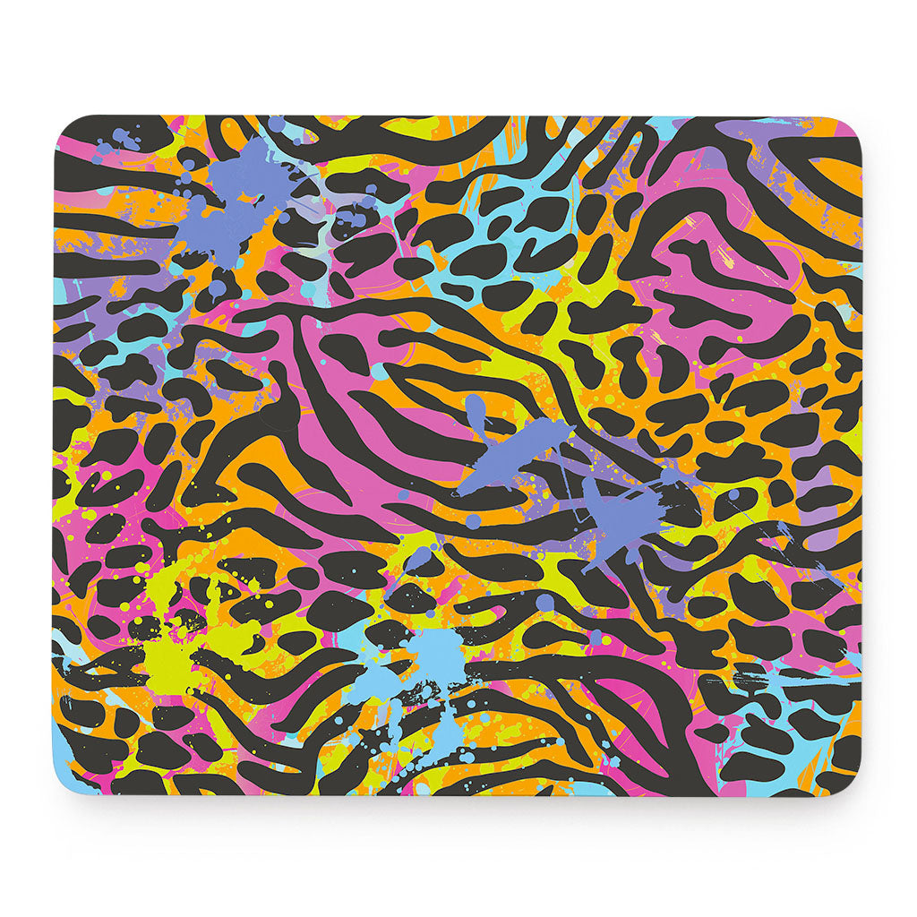 Colorful Zebra Leopard Pattern Print Mouse Pad
