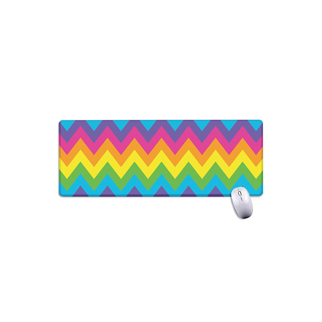 Colorful Zigzag Pattern Print Extended Mouse Pad
