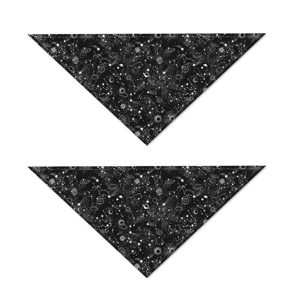Constellation Galaxy Pattern Print Dog Bandana