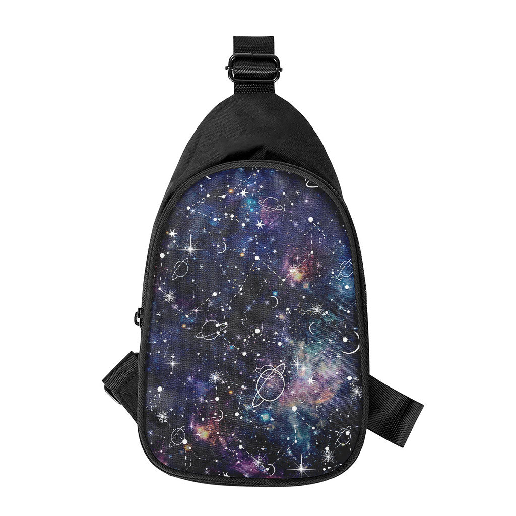 Constellation Galaxy Space Print Chest Bag