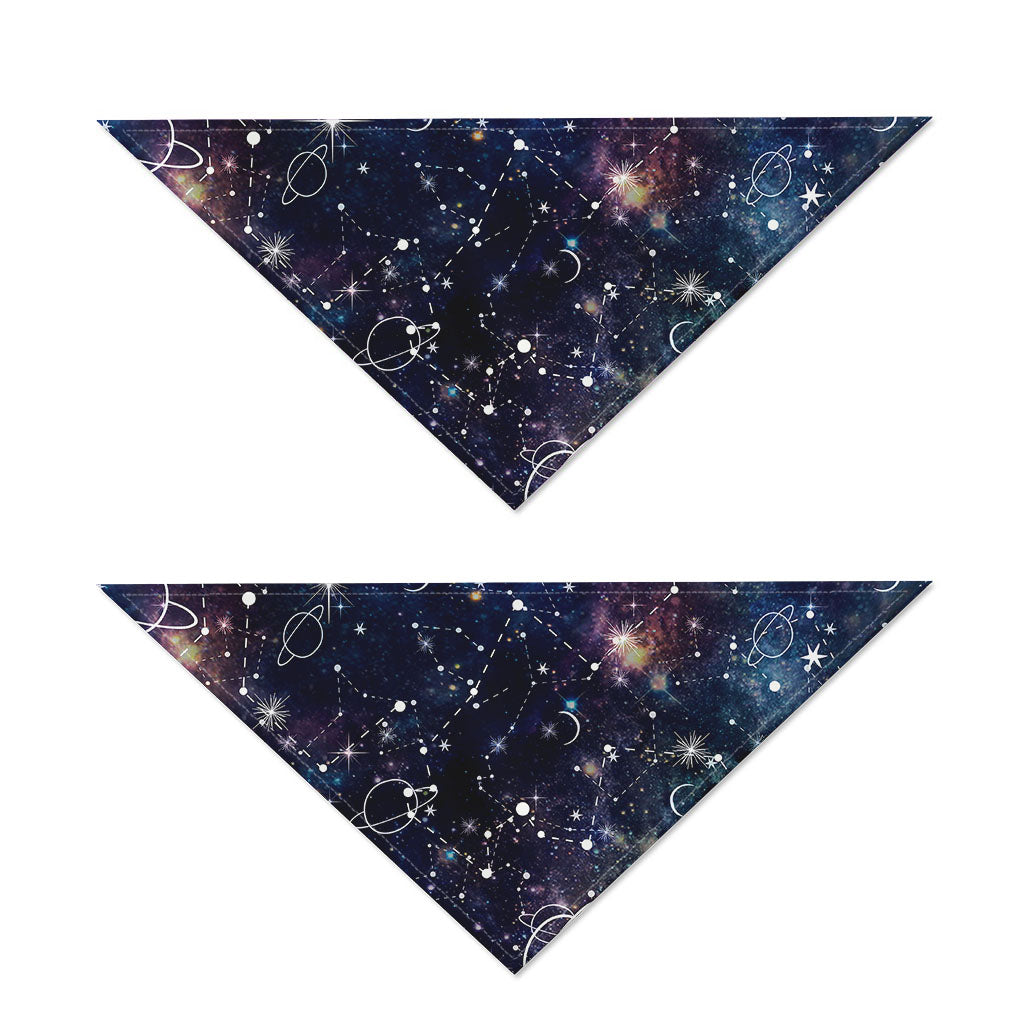 Constellation Galaxy Space Print Dog Bandana