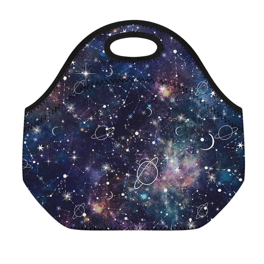 Constellation Galaxy Space Print Neoprene Lunch Bag