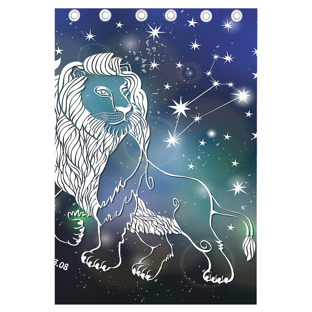 Constellation Of Leo Print Curtain