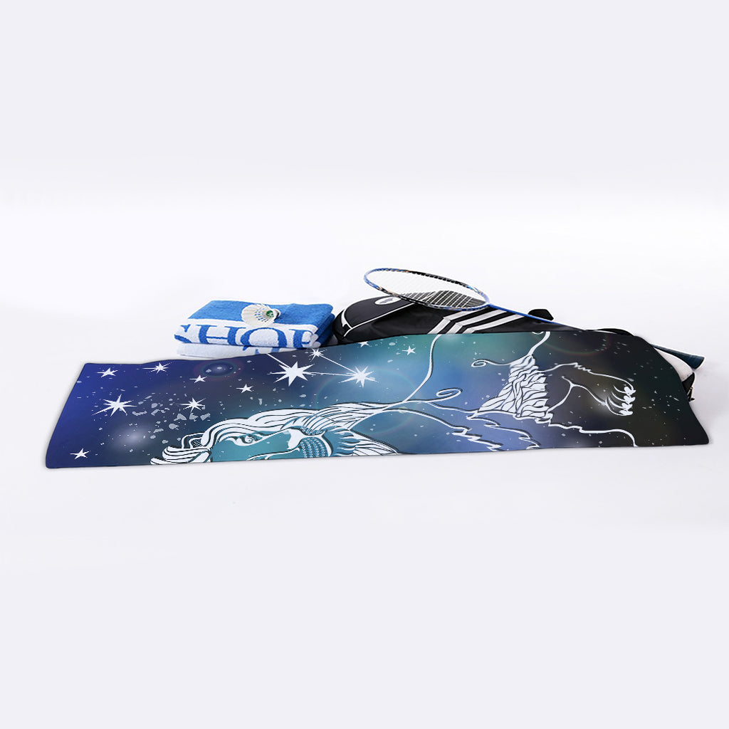 Constellation Of Leo Print Sports Towel