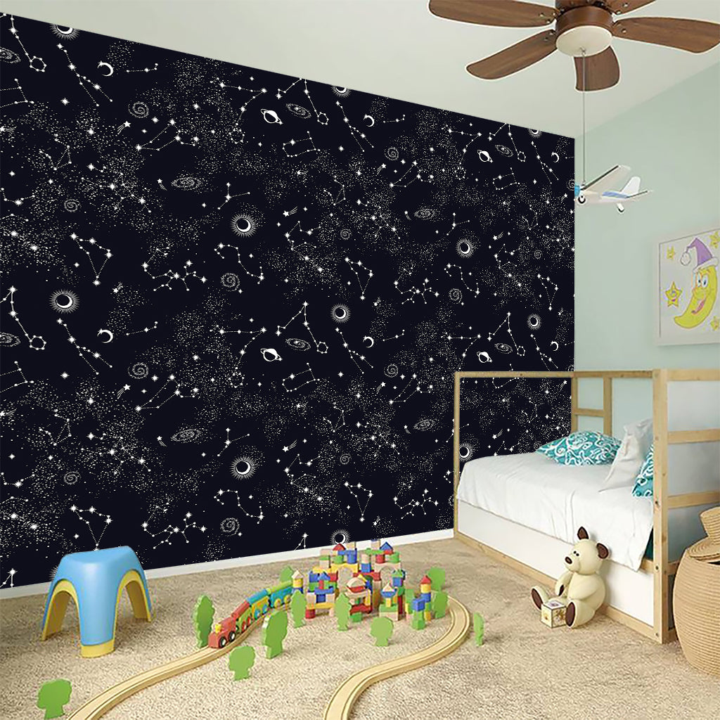 Constellation Space Pattern Print Wall Sticker