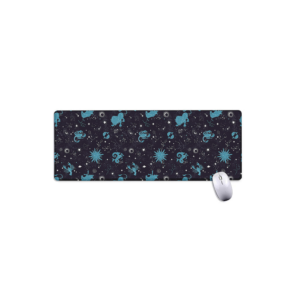 Constellation Zodiac Signs Pattern Print Extended Mouse Pad