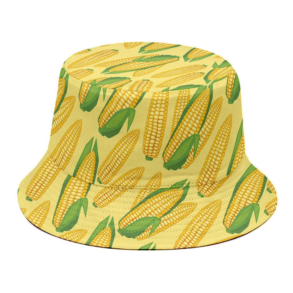 Corn Cob Pattern Print Bucket Hat