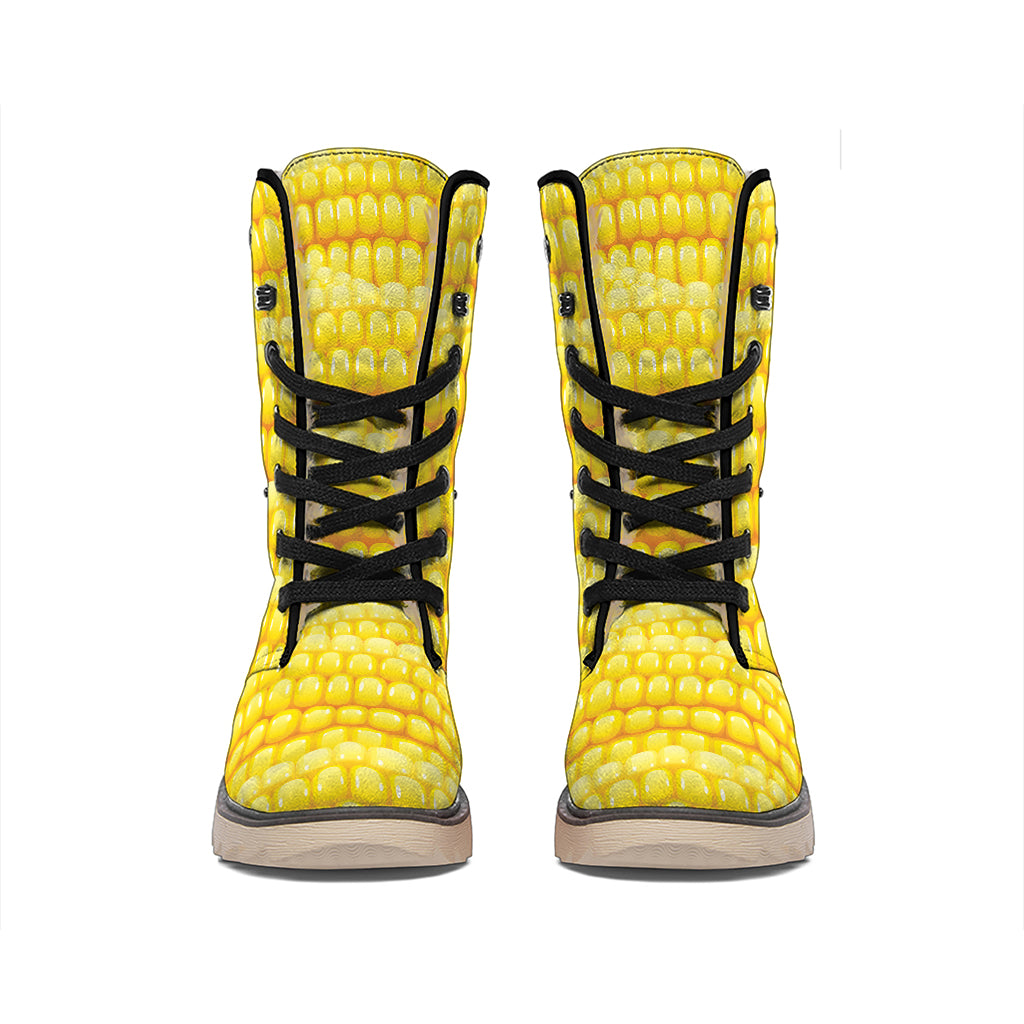 Corn Pattern Print Winter Boots