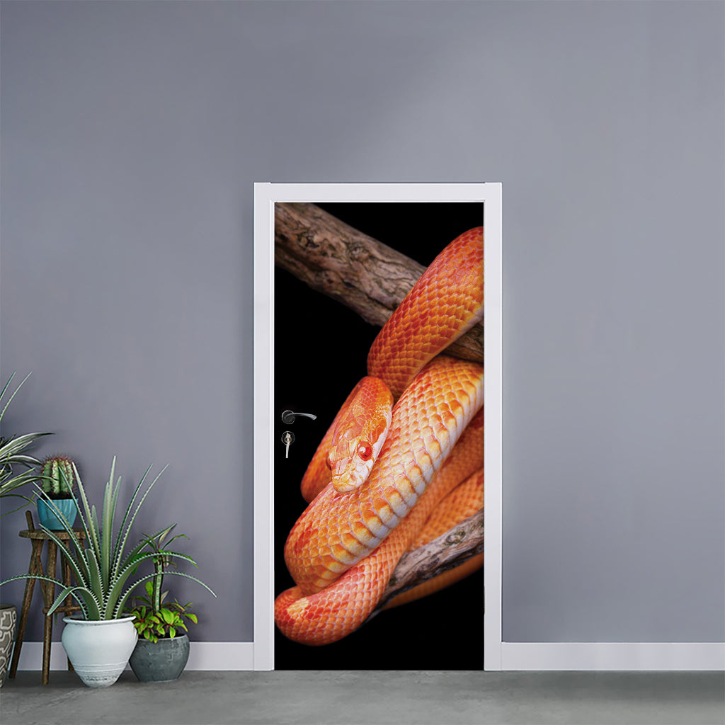 Corn Snake Print Door Sticker