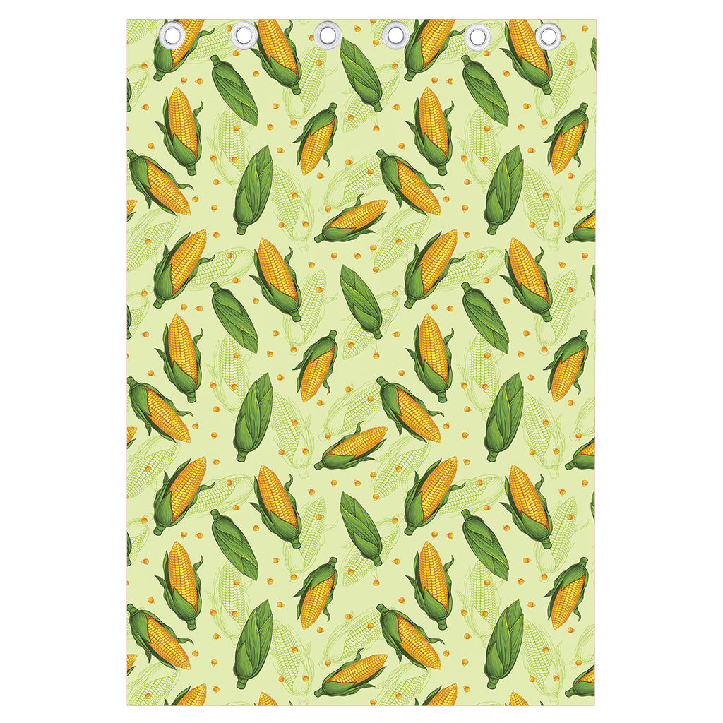 Corncob Pattern Print Curtain