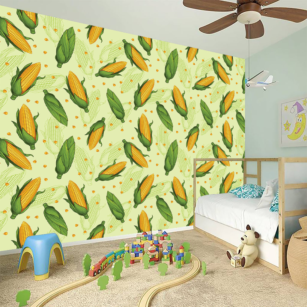 Corncob Pattern Print Wall Sticker