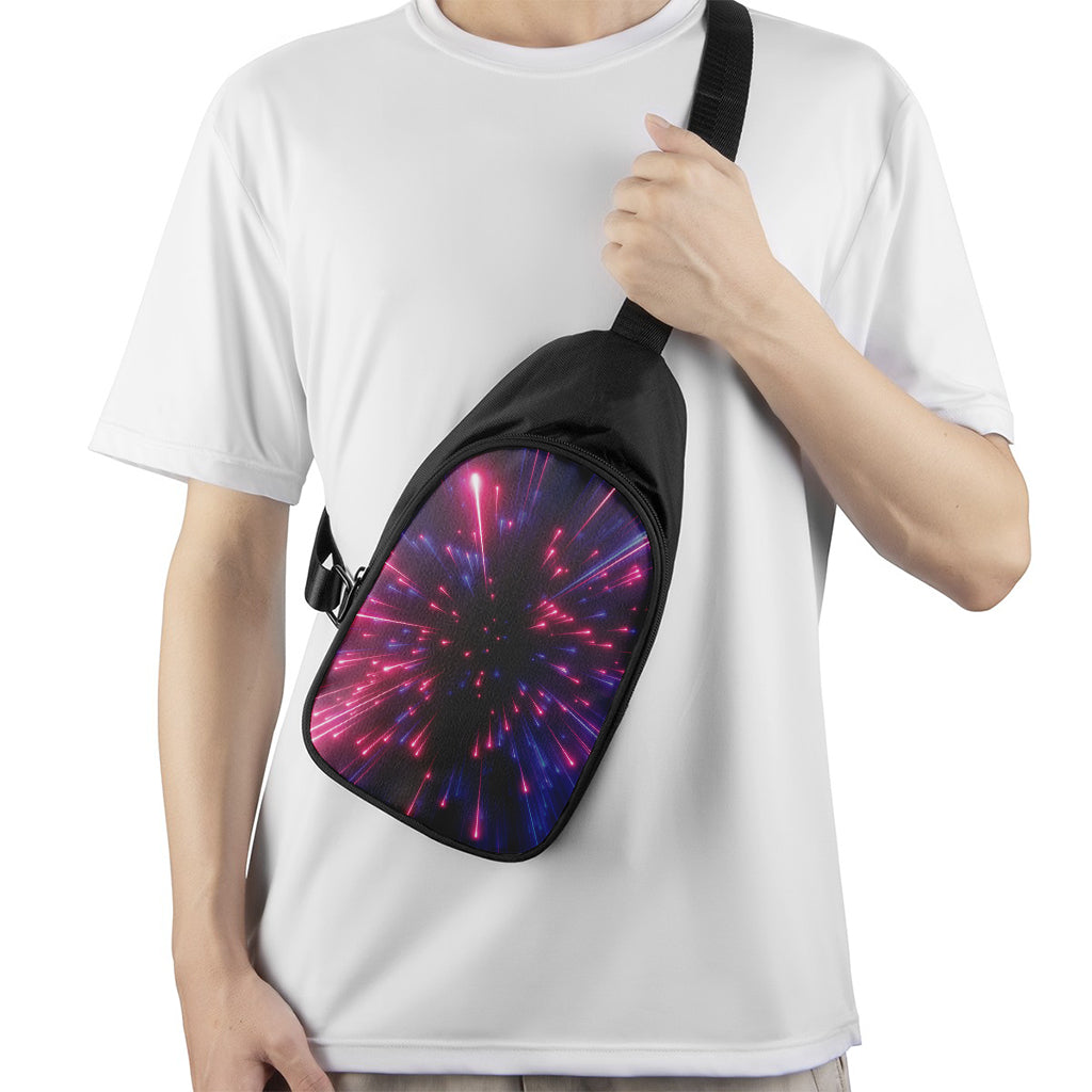 Cosmic Hyperspace Print Chest Bag