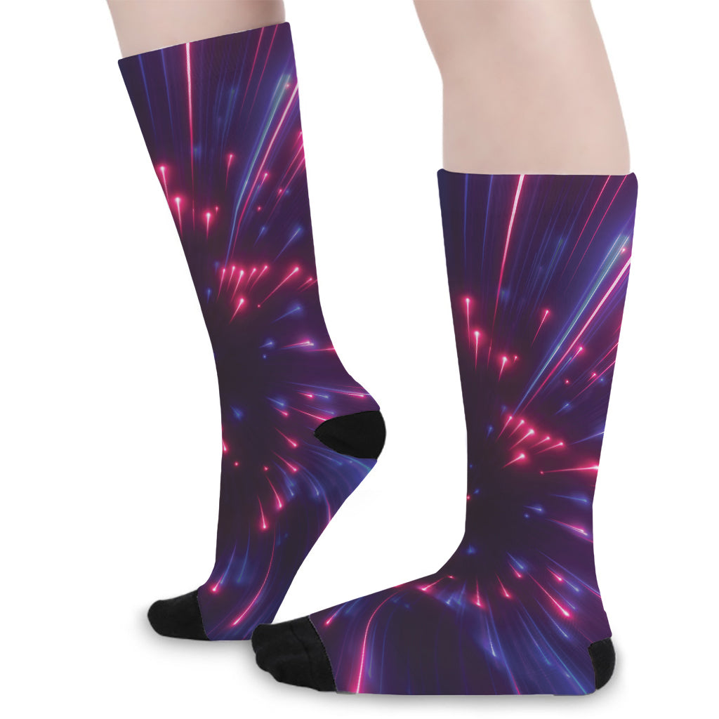 Cosmic Hyperspace Print Long Socks