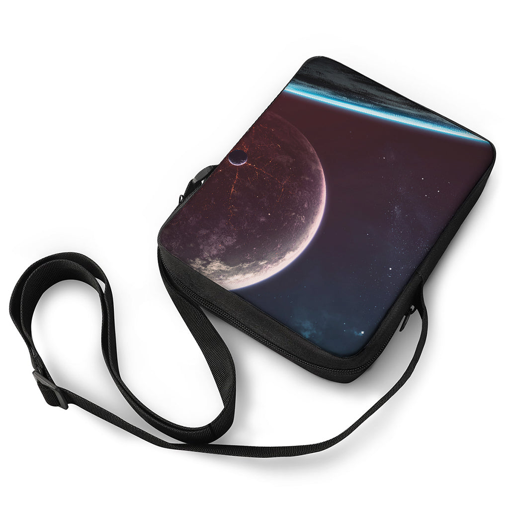 Cosmic Space Print Rectangular Crossbody Bag