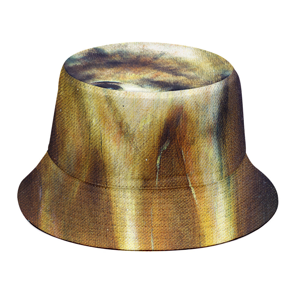Cosmic Wolf Portrait Print Bucket Hat