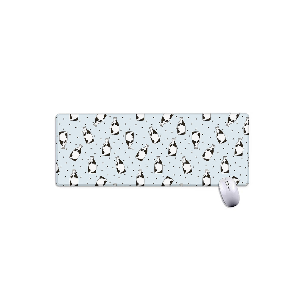 Cow Milk Bottle Pattern Print Extended Mouse Pad