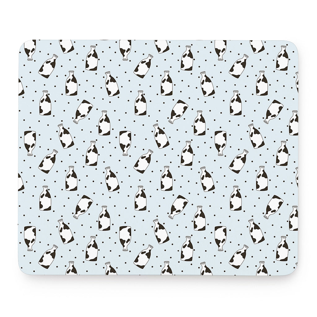 Cow Milk Bottle Pattern Print Mouse Pad