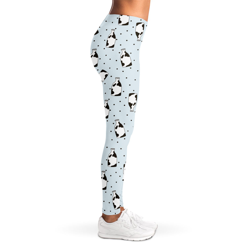 Cow Milk Bottle Pattern Print Women's Leggings