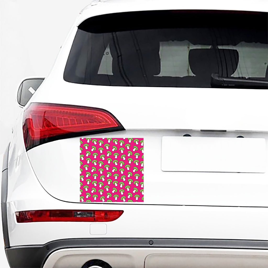 Crazy Mushroom Pattern Print Car Sticker