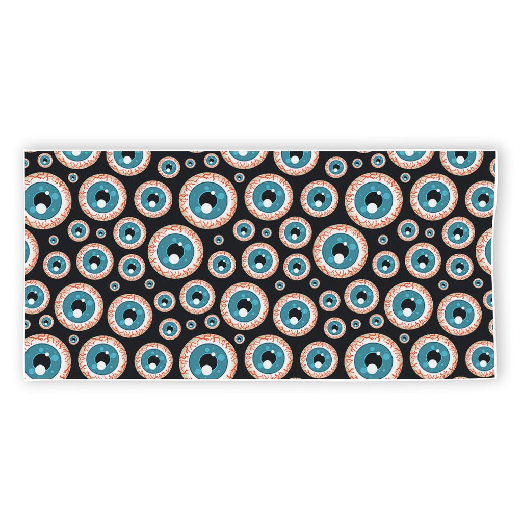 Creepy Eyeball Pattern Print Beach Towel