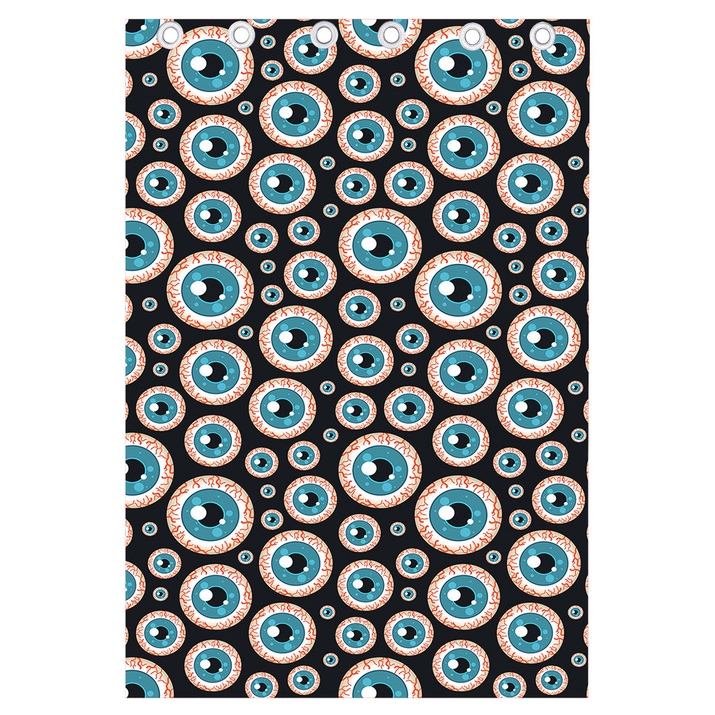 Creepy Eyeball Pattern Print Curtain