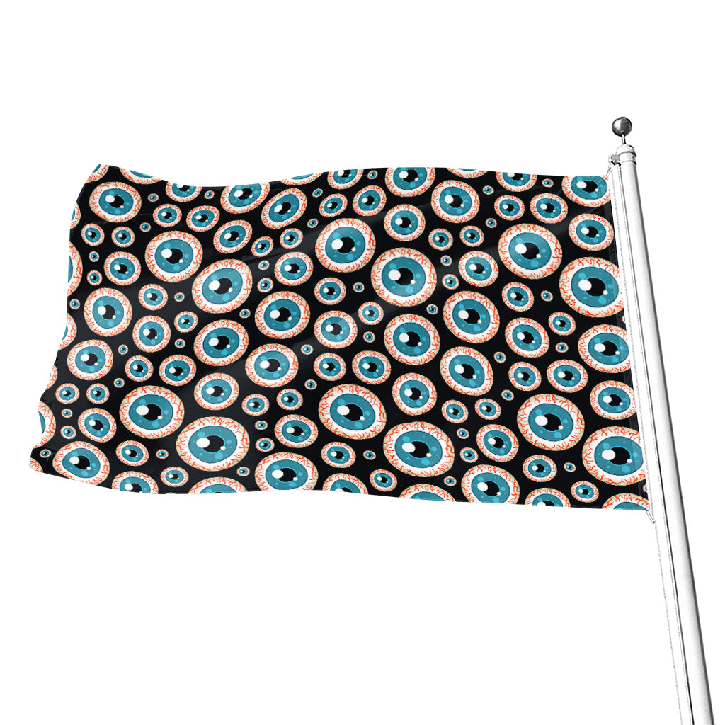 Creepy Eyeball Pattern Print Flag