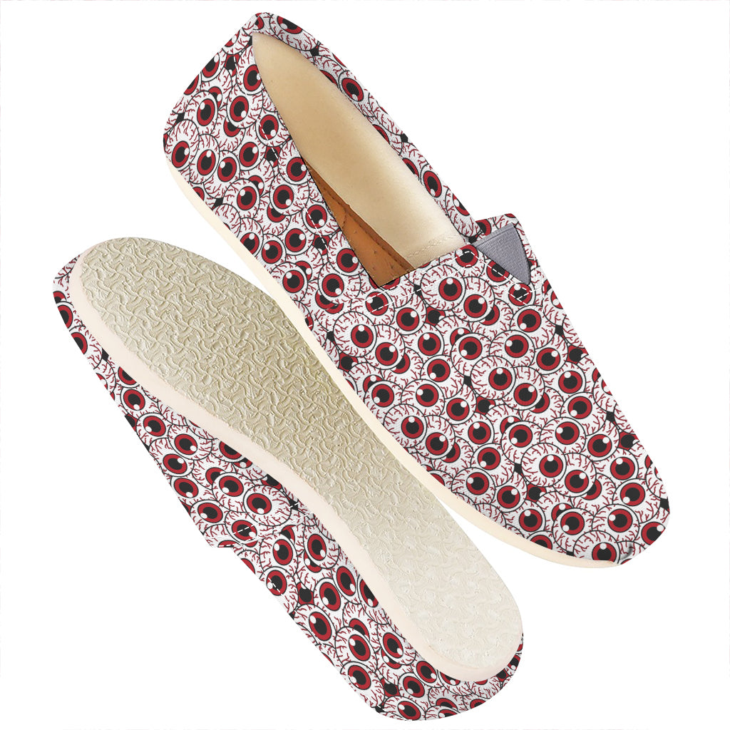 Creepy Red Eyeball Pattern Print Casual Shoes