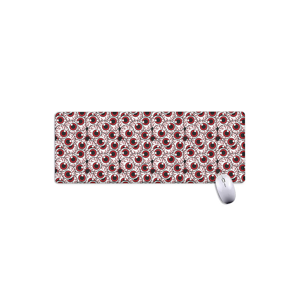 Creepy Red Eyeball Pattern Print Extended Mouse Pad
