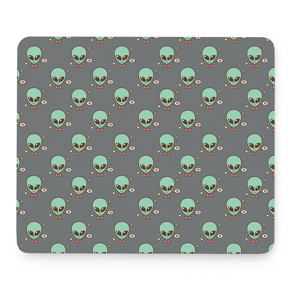 Cute Alien With Bow Tie Print Mouse Pad