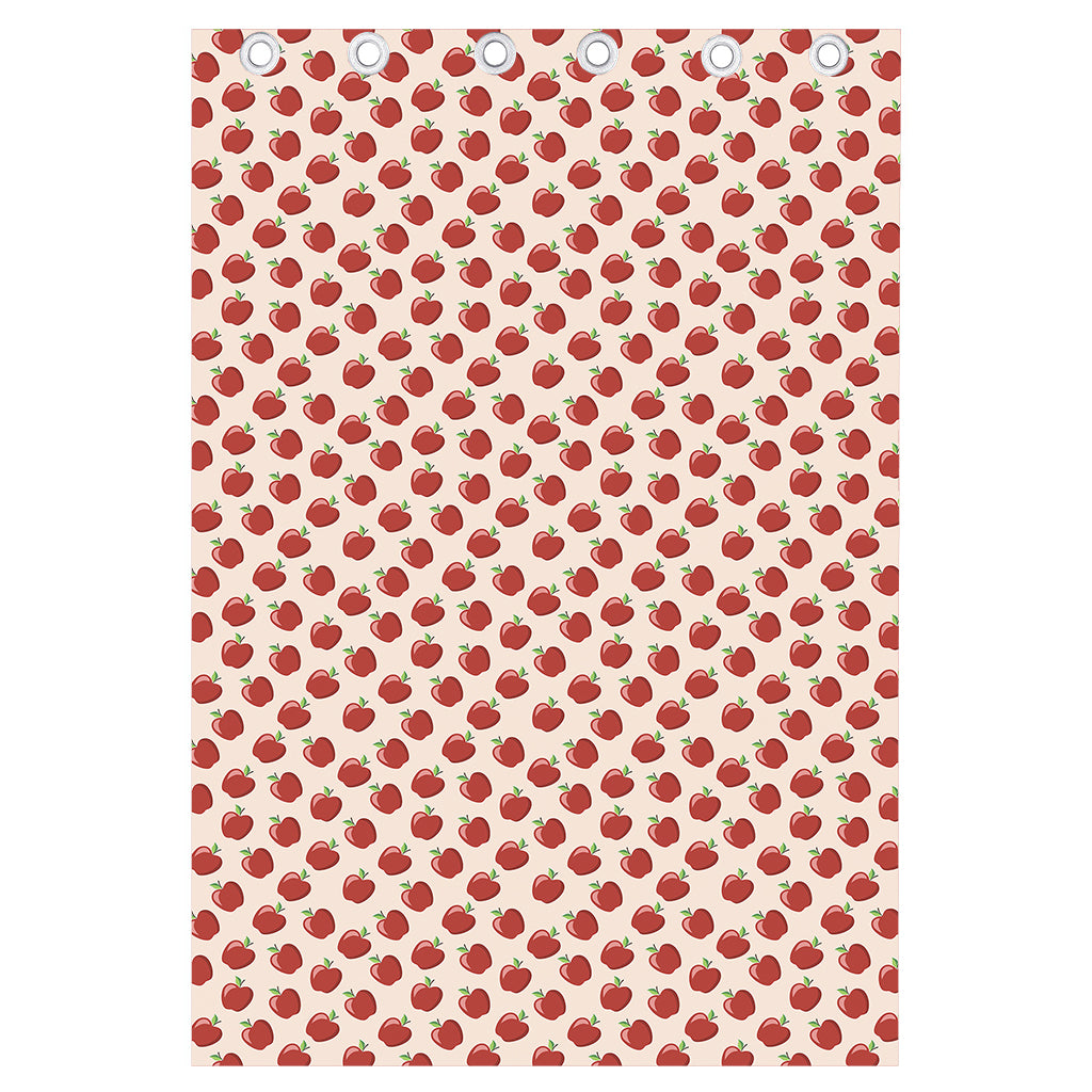 Cute Apple Pattern Print Curtain