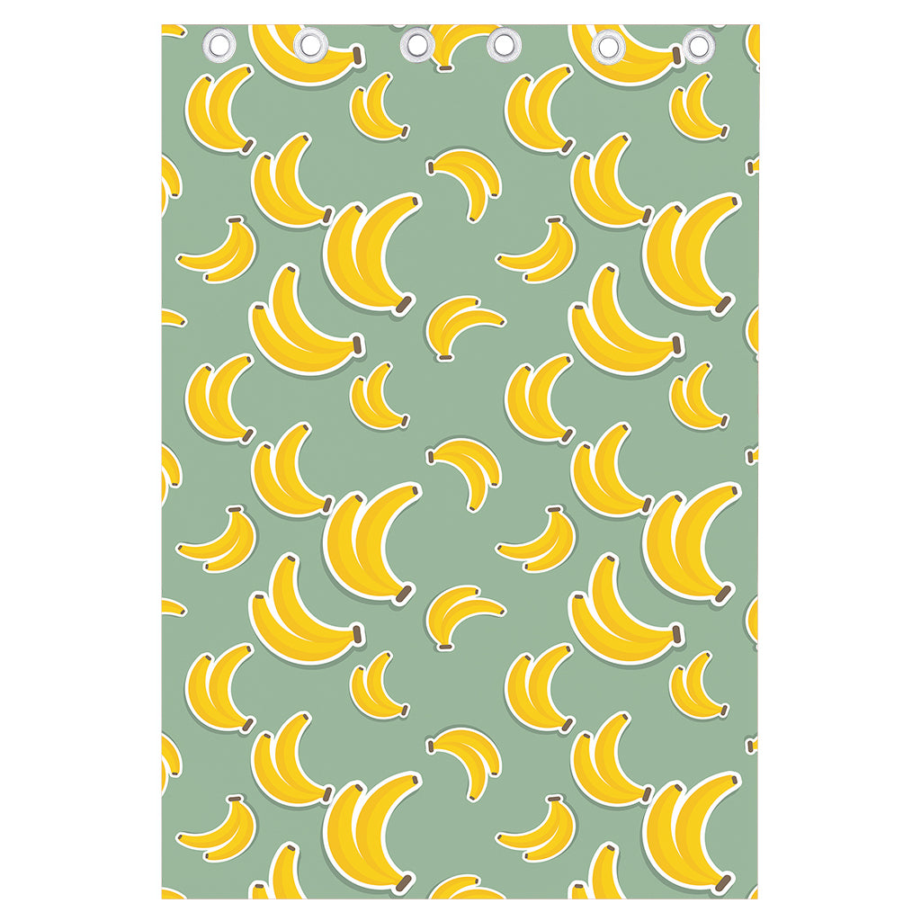 Cute Banana Pattern Print Curtain