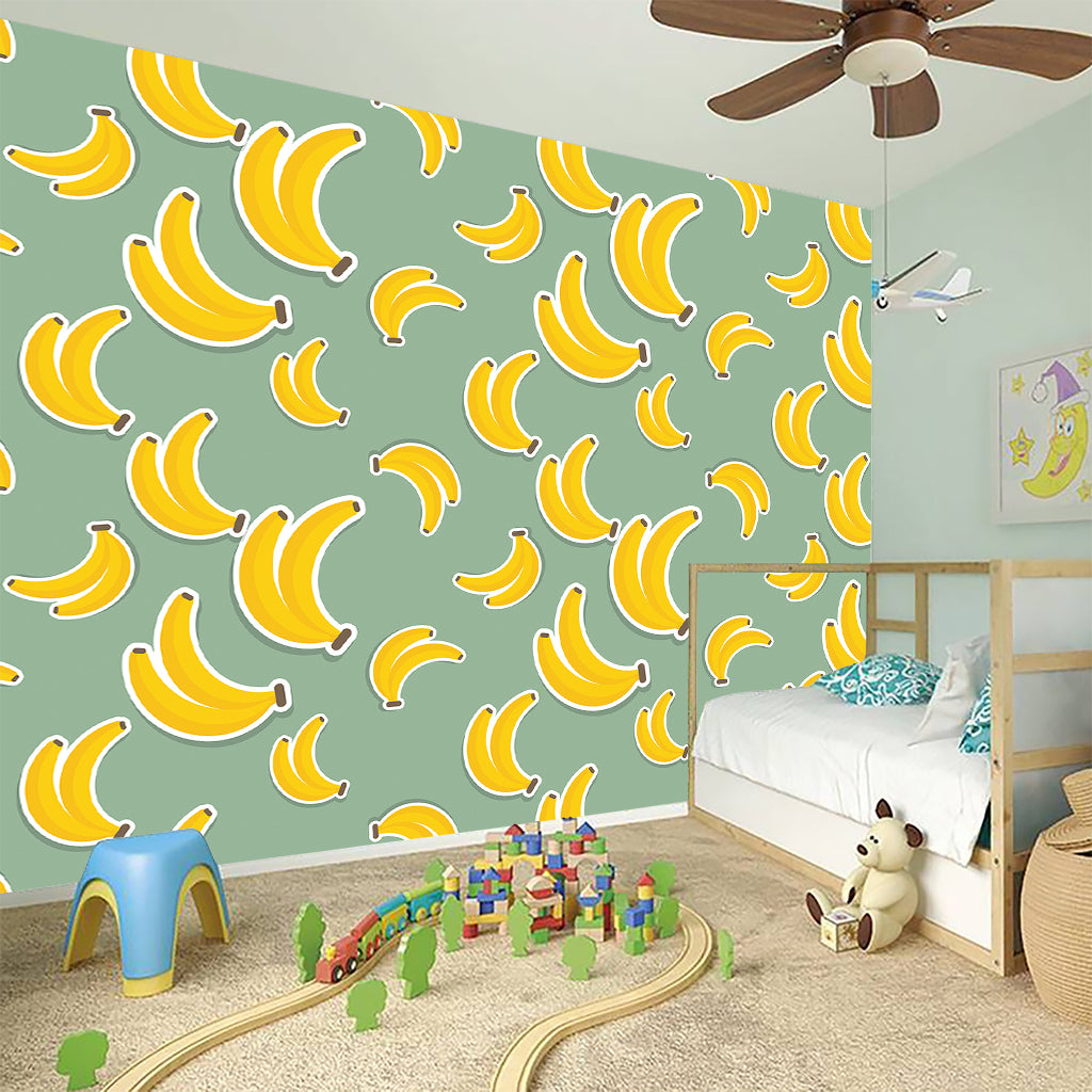 Cute Banana Pattern Print Wall Sticker