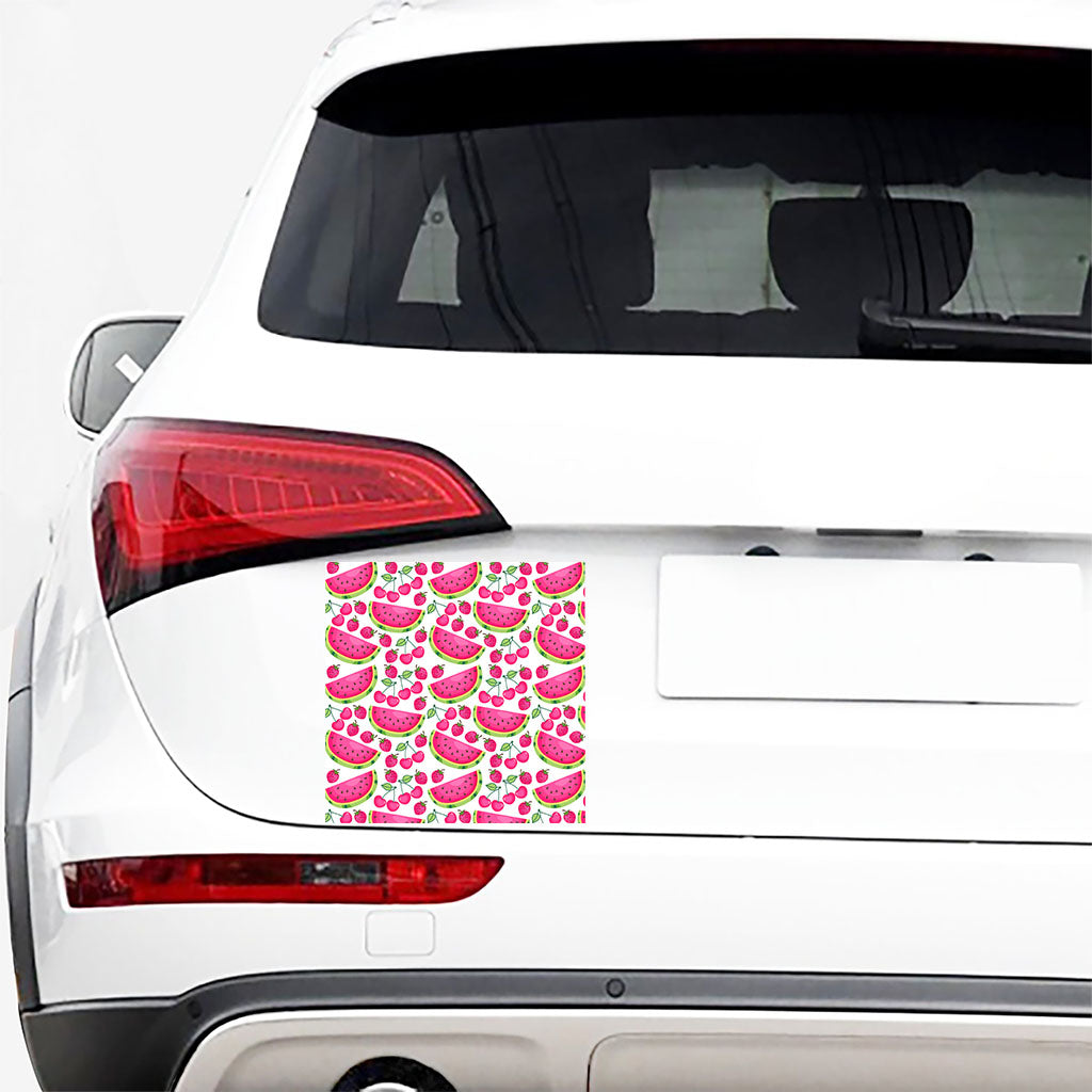 Cute Berry Watermelon Pattern Print Car Sticker