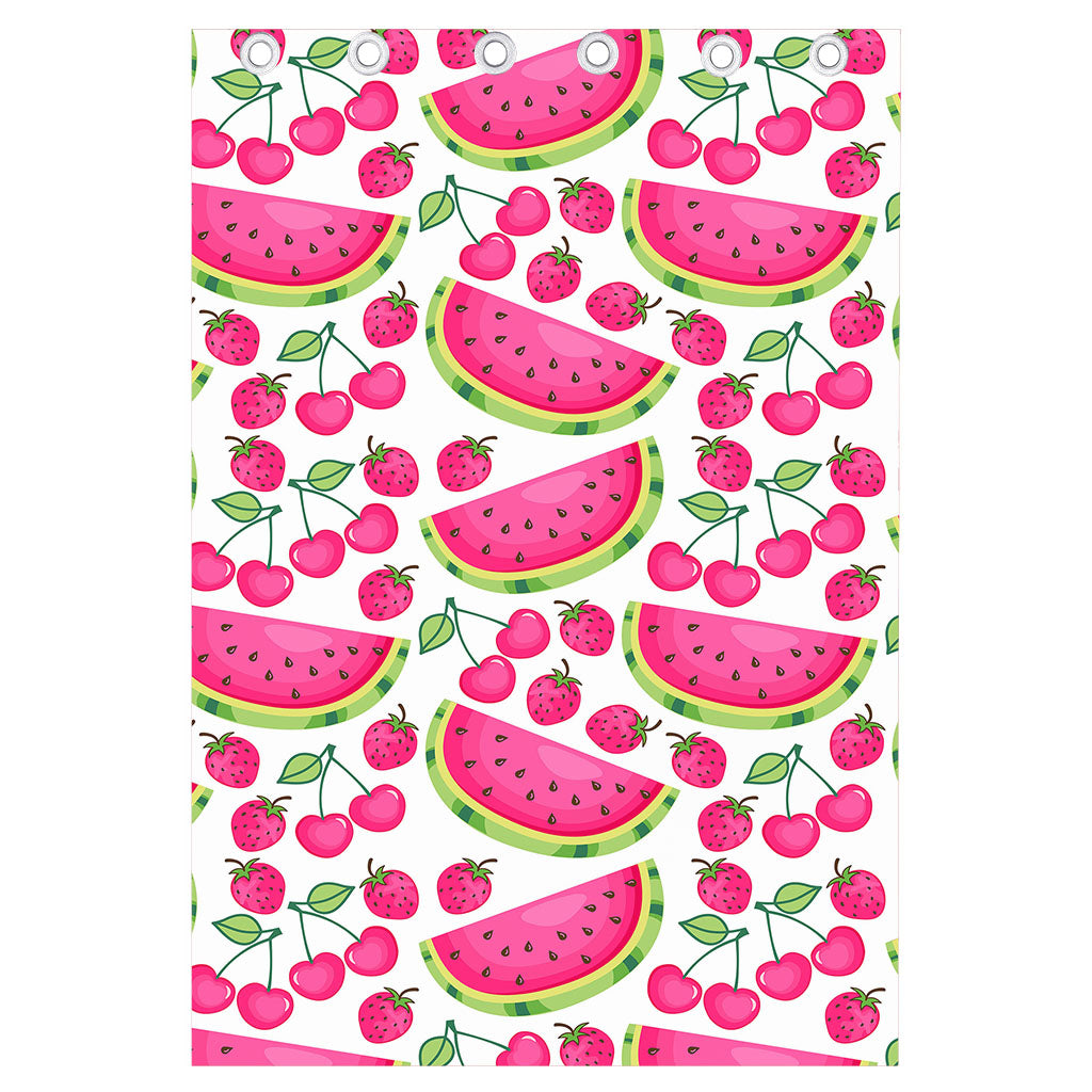 Cute Berry Watermelon Pattern Print Curtain