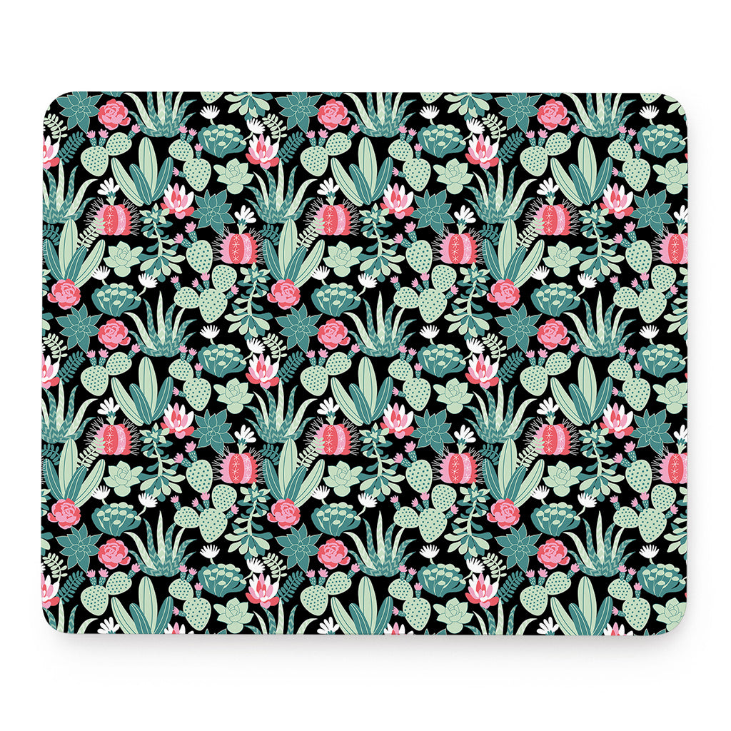 Cute Cactus And Succulent Print Mouse Pad