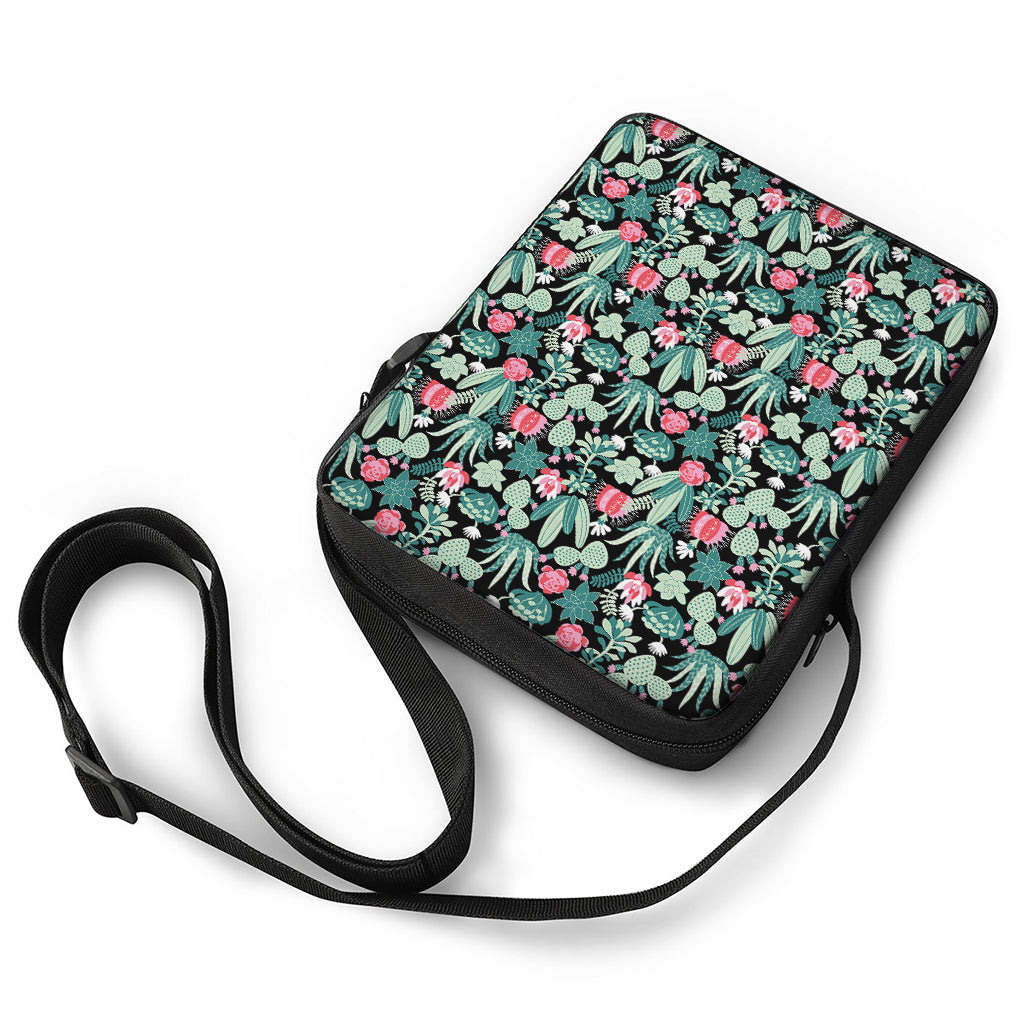 Cute Cactus And Succulent Print Rectangular Crossbody Bag