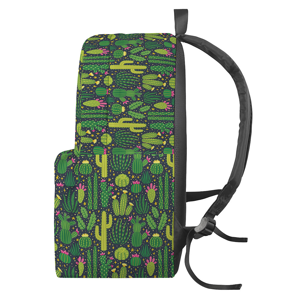 Cute Cactus Plant Pattern Print Backpack
