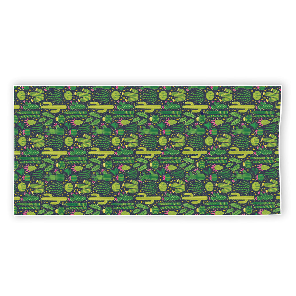 Cute Cactus Plant Pattern Print Beach Towel