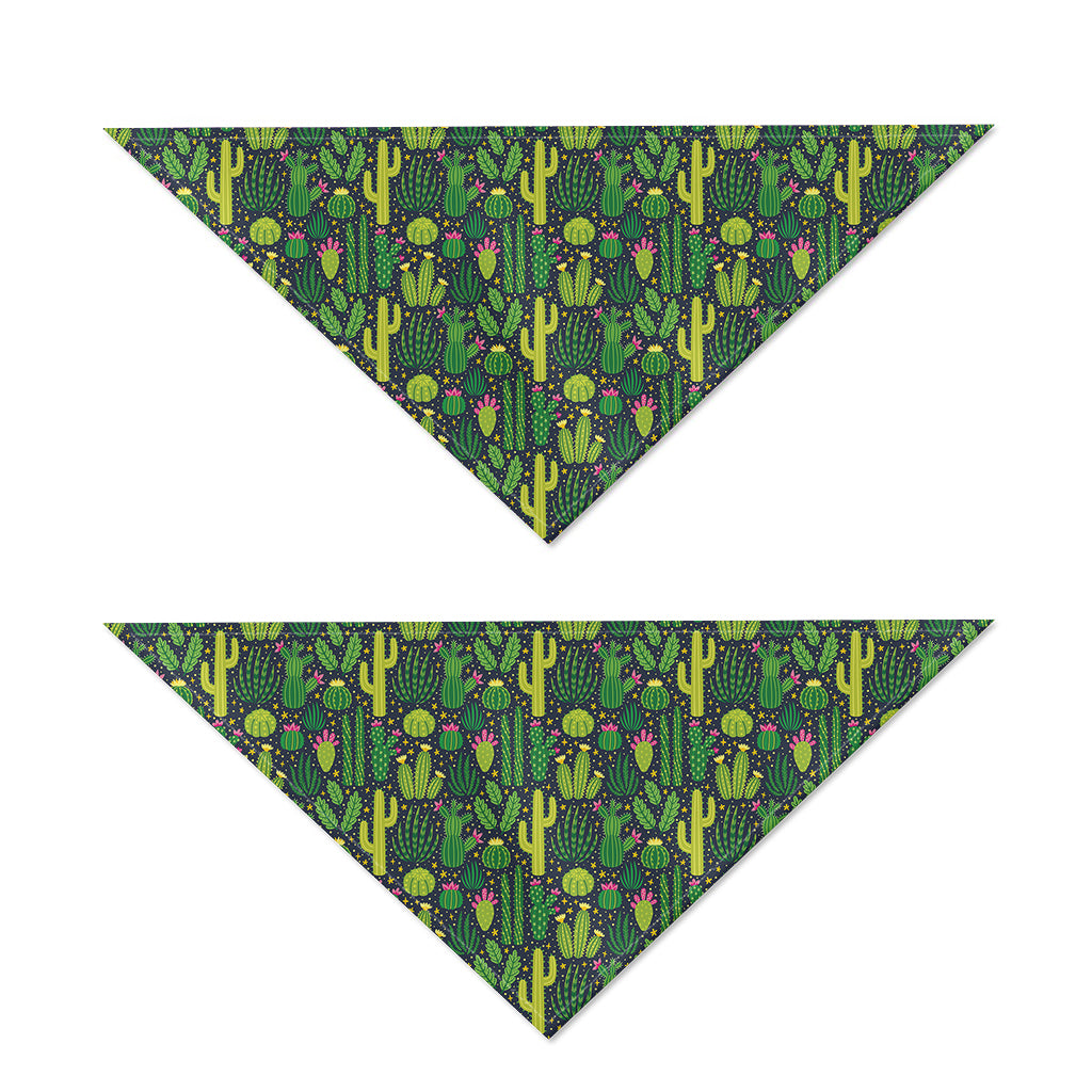 Cute Cactus Plant Pattern Print Dog Bandana