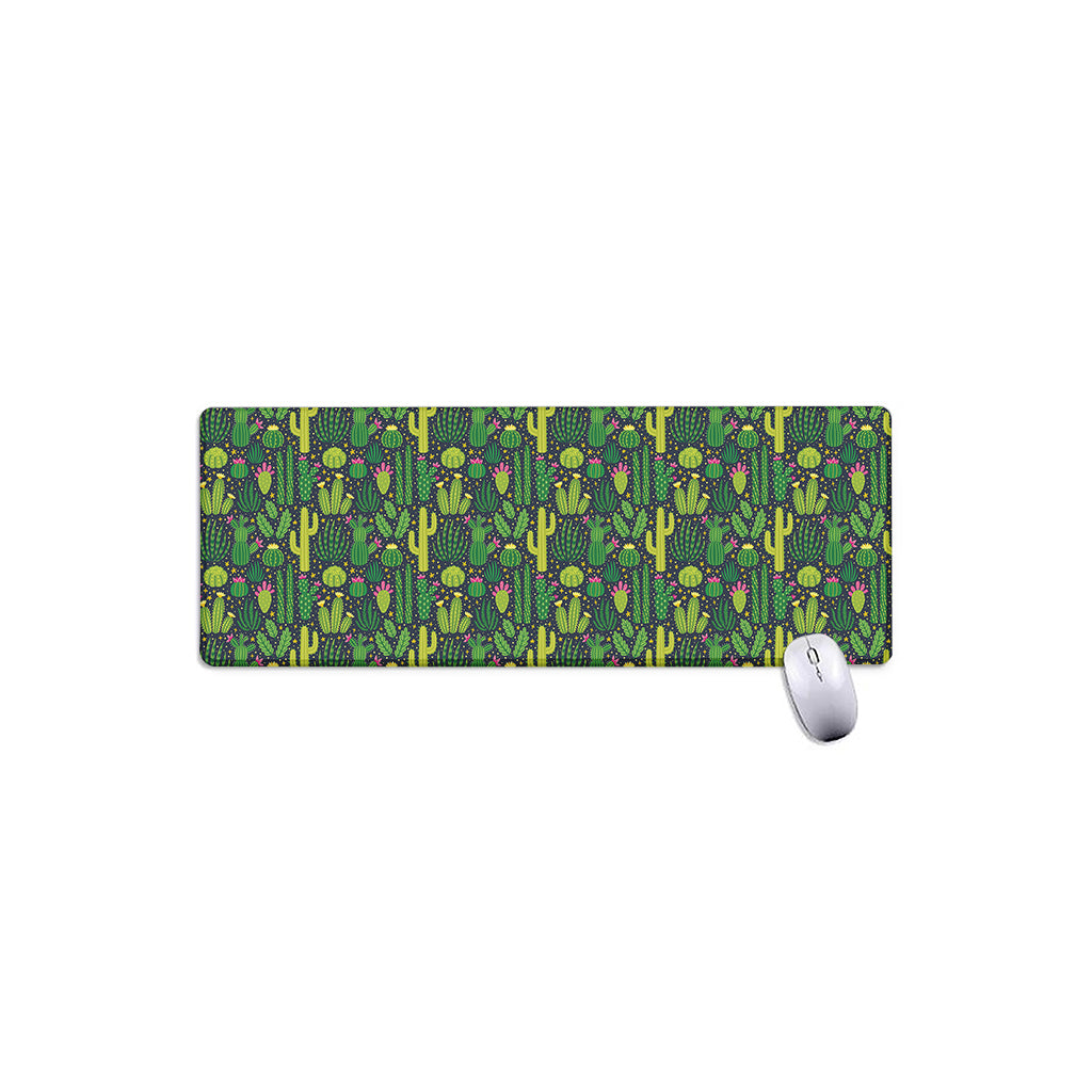 Cute Cactus Plant Pattern Print Extended Mouse Pad