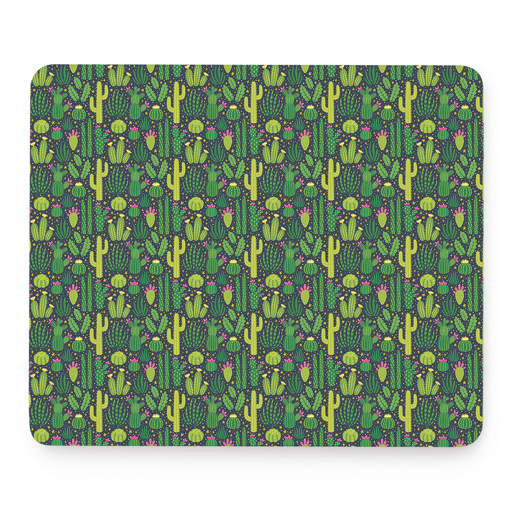 Cute Cactus Plant Pattern Print Mouse Pad