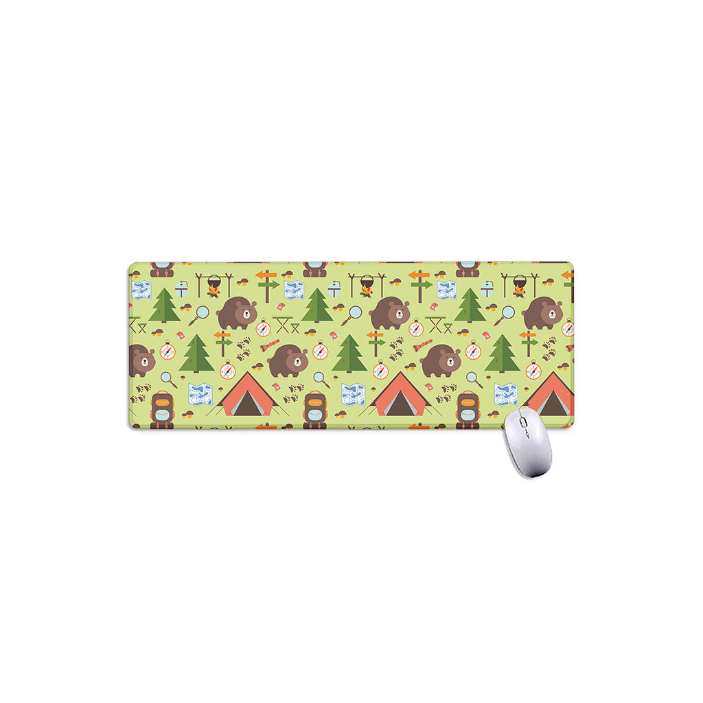 Cute Camping Pattern Print Extended Mouse Pad