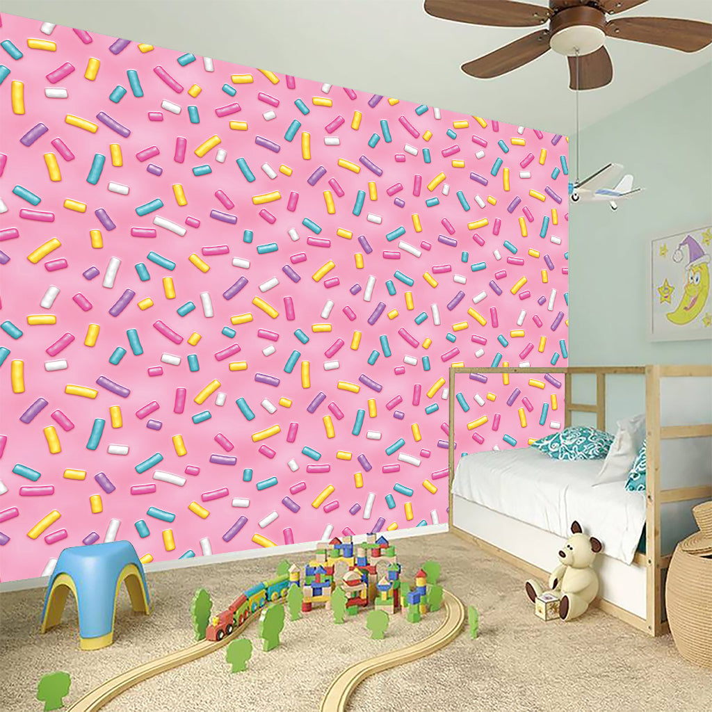 Cute Candy Pattern Print Wall Sticker