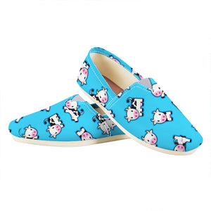 Cute Cartoon Baby Cow Pattern Print Casual Shoes