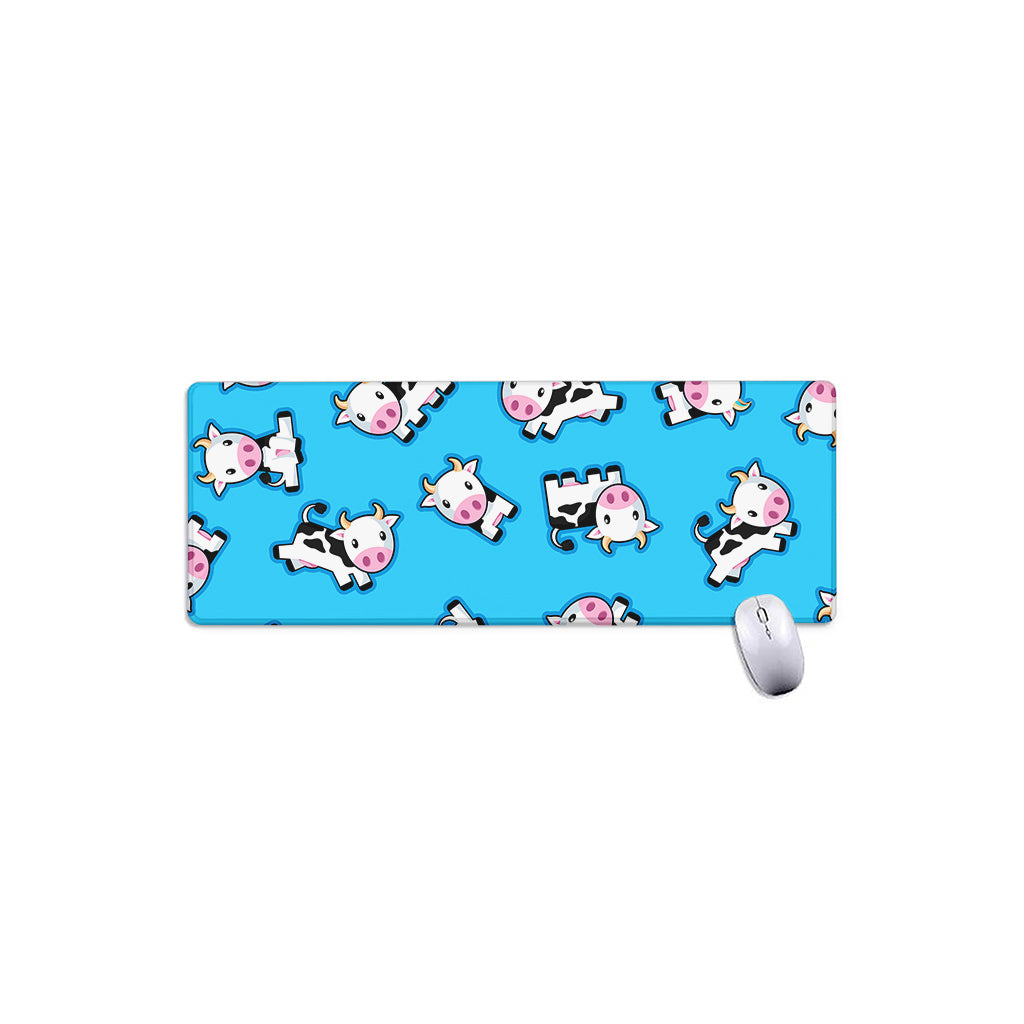 Cute Cartoon Baby Cow Pattern Print Extended Mouse Pad