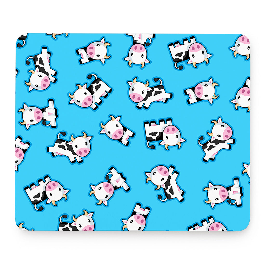 Cute Cartoon Baby Cow Pattern Print Mouse Pad