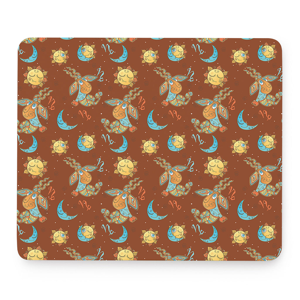 Cute Cartoon Capricorn Pattern Print Mouse Pad